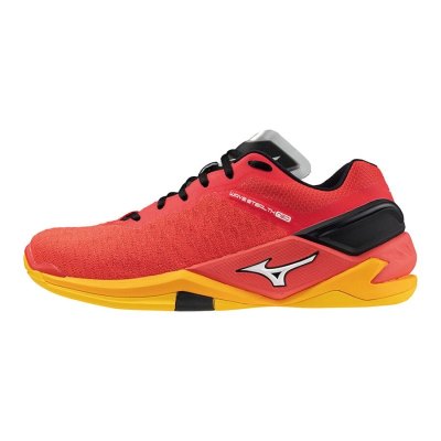 Zapatillas Balonmano Mizuno WAVE Stealth Neo Mujer Rojos / Blancos / Naranjas - Chile M136OTMCYB
